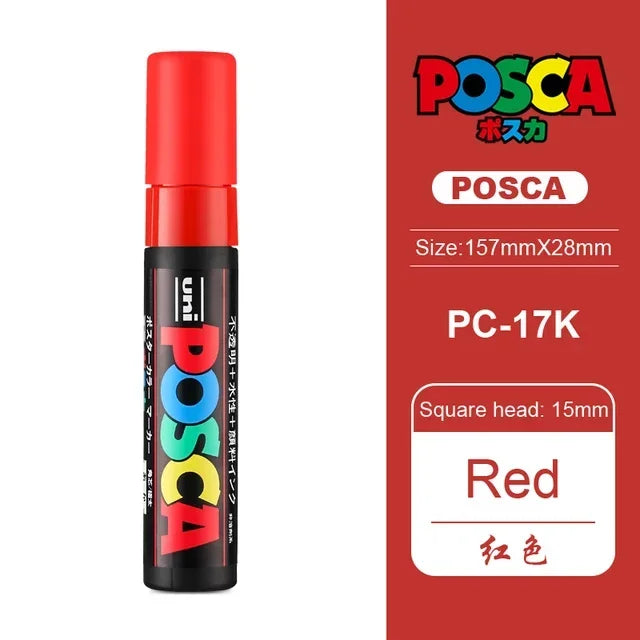 Buy The Best By Artsulli - Art is Long Life Short - 1pc Japan UNI POSCA Marker PC-17K Graffiti Painting POP Poster Advertising Pen 15mm