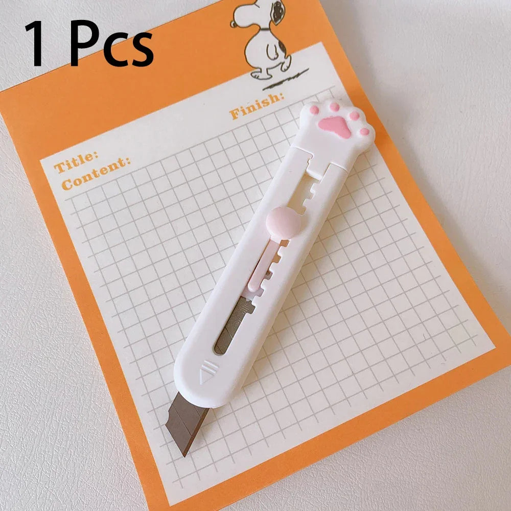 Buy The Best By Artsulli - Art is Long Life Short - 1pc Kawaii Mini Portable Cat Claw Utility Knife Cute Creative Exquisite Hand Account