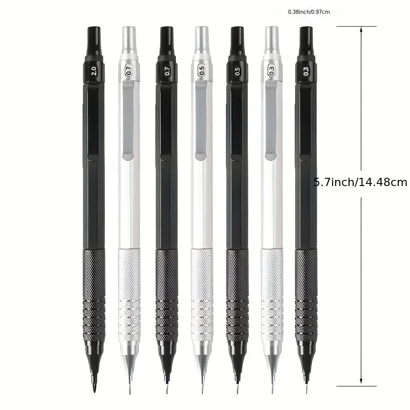 Buy The Best By Artsulli - Art is Long Life Short - 1Pc Mechanical Pencil 0.3/0.5/0.7/2.0mm Low Center of Gravity Metal Drawing Special
