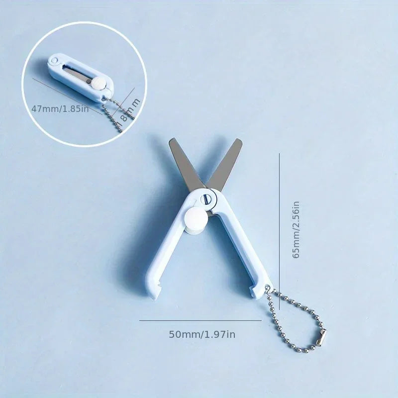 Buy The Best By Artsulli - Art is Long Life Short - 1pc Mini Portable Folding Scissors Creative In Pastel Colors Stainless Steel Paper