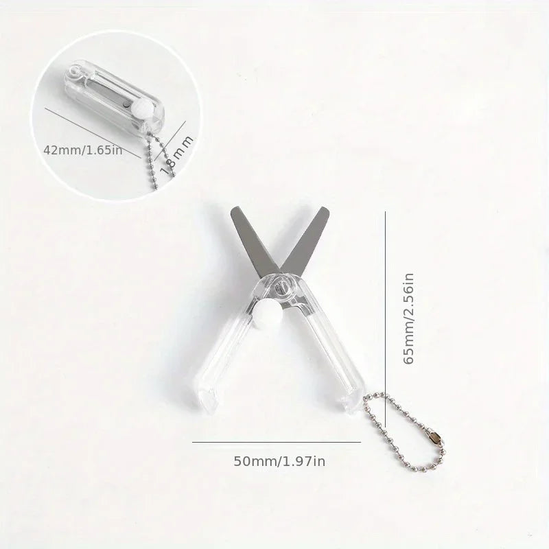 Buy The Best By Artsulli - Art is Long Life Short - 1pc Mini Portable Folding Scissors Creative In Pastel Colors Stainless Steel Paper