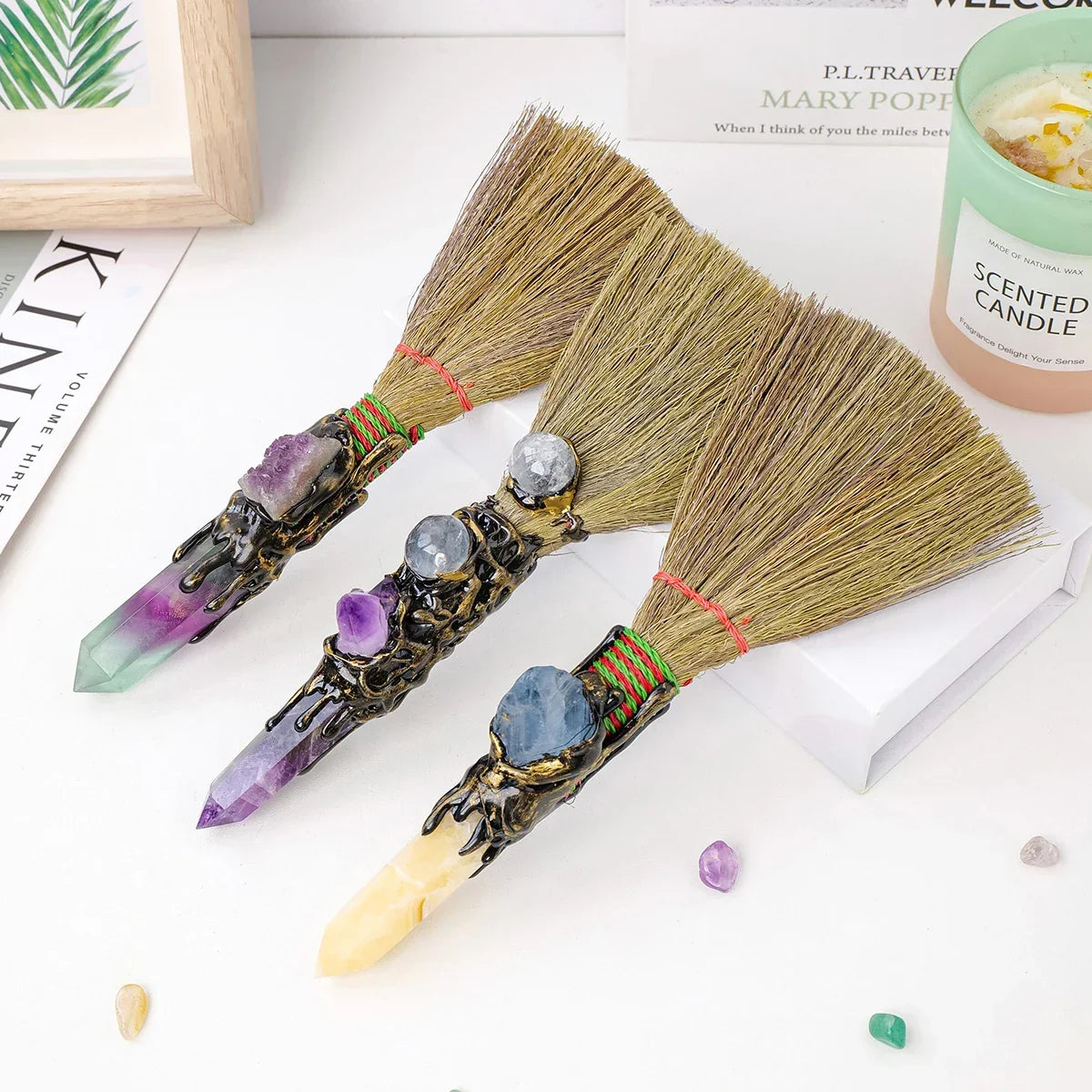 Buy The Best By Artsulli - Art is Long Life Short - 1PC Natural Crystal Point Stone Amethyst Altar Witch Supplies Table Decoration Family
