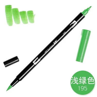 Buy The Best By Artsulli - Art is Long Life Short - 1pc TOMBOW AB-T Japan 96 colors double heads art brush pen marker profession water