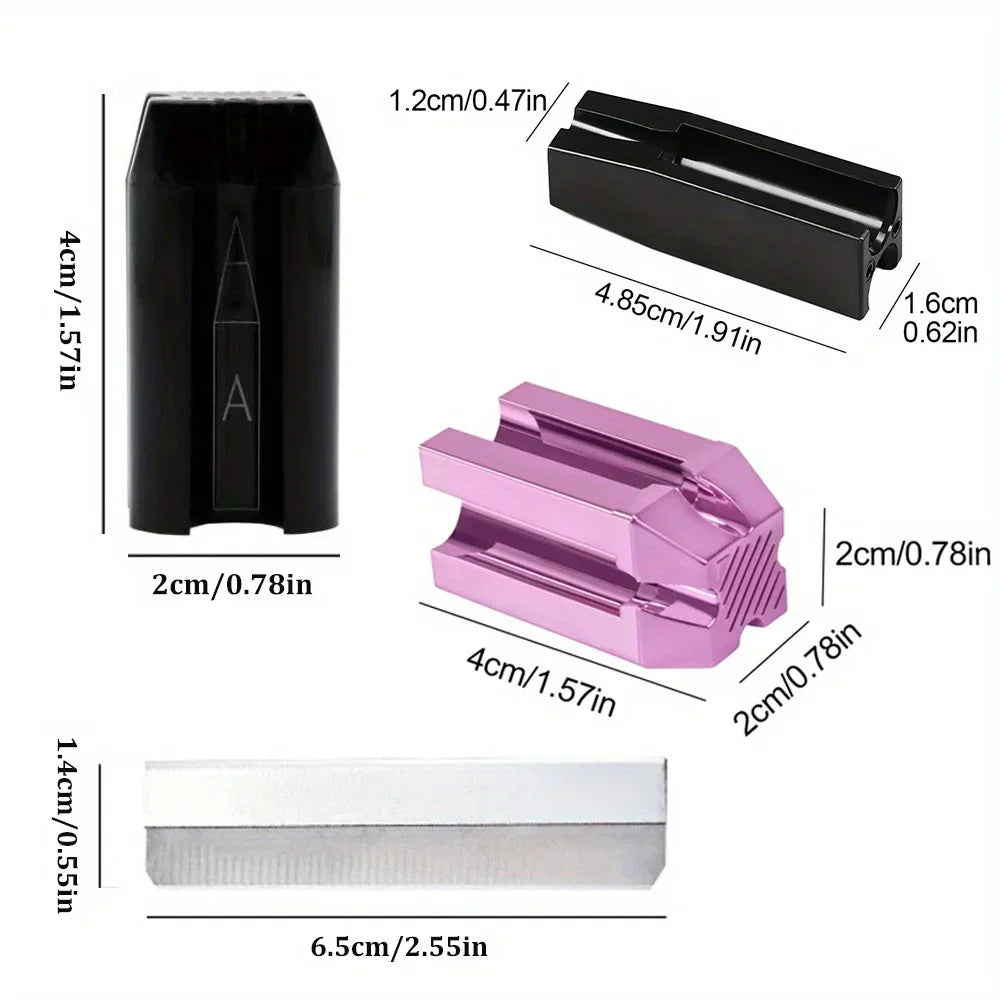 Buy The Best By Artsulli - Art is Long Life Short - 1pcs Brow Pen Sharpener Trimmer with Microblading Blade Tattoo Supplies Set Eyebrows