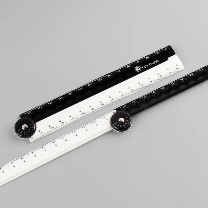 Buy The Best By Artsulli - Art is Long Life Short - 1pcs Folding ruler black and white simple graphic folding student learning supplies