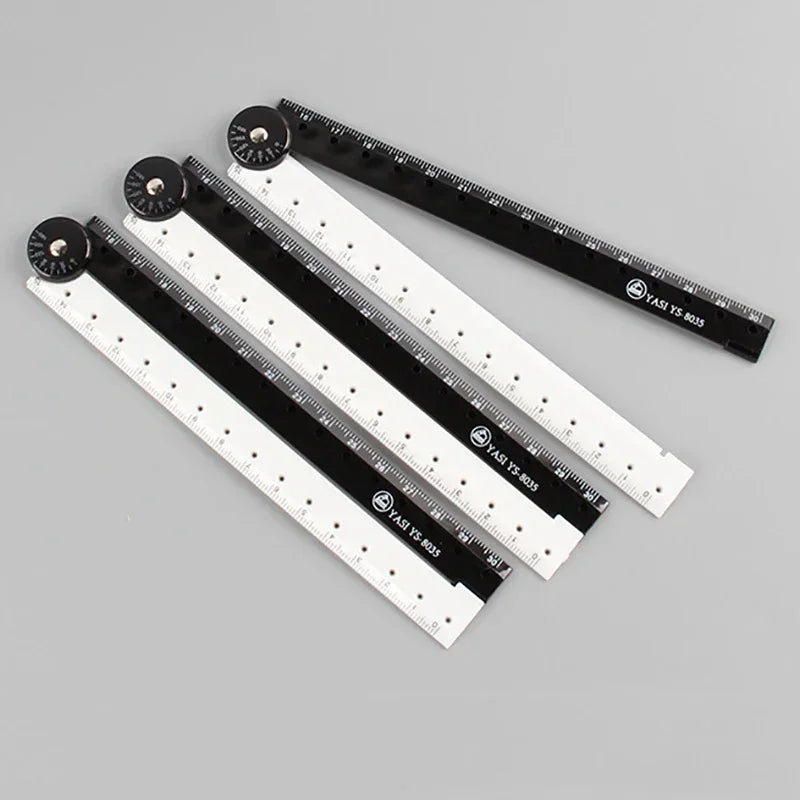 Buy The Best By Artsulli - Art is Long Life Short - 1pcs Folding ruler black and white simple graphic folding student learning supplies