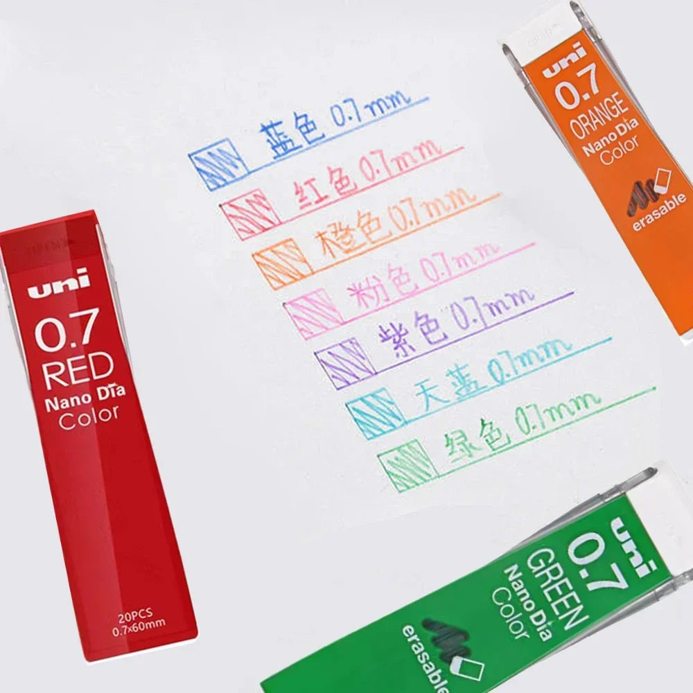 Buy The Best By Artsulli - Art is Long Life Short - 1pcs Japan UNI Color Lead 0.7mm Erasable Mechanical Pencil Refill Nano Dia 202NDC Non