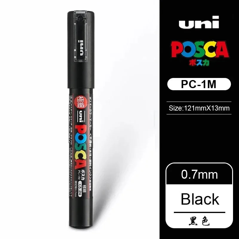 Buy The Best By Artsulli - Art is Long Life Short - 1pcs Japan UNI POSCA Markers PC-1M/3M/5M Acrylic Graffiti Pen Waterproof DIY Stackable