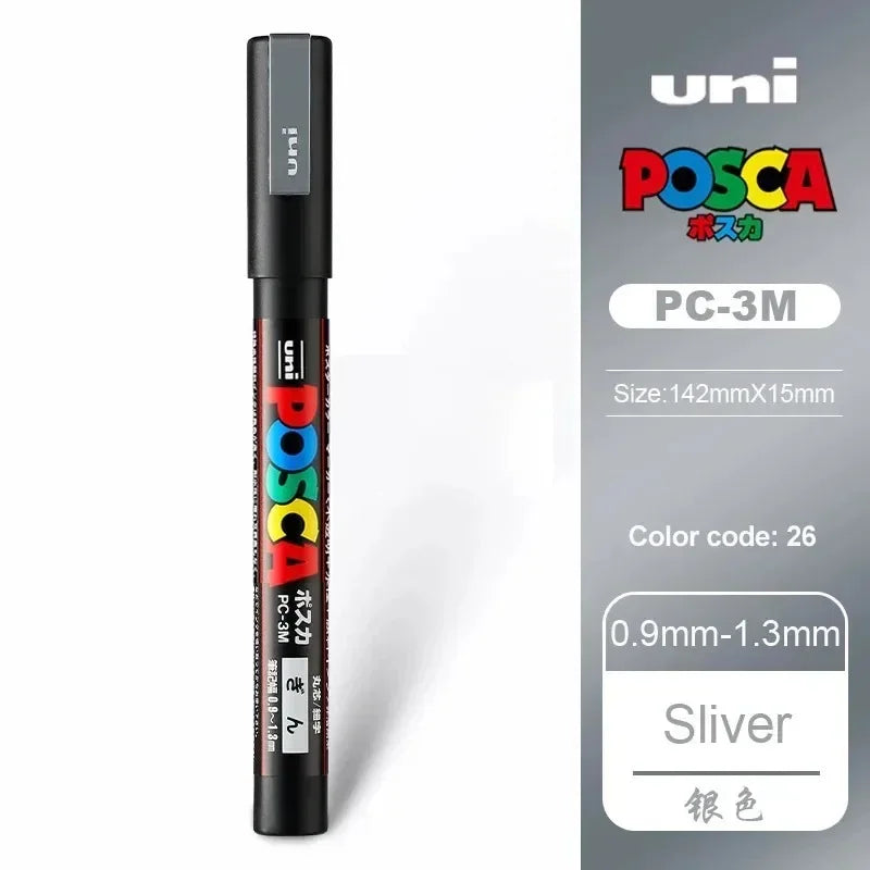 Buy The Best By Artsulli - Art is Long Life Short - 1pcs Japan UNI POSCA Markers PC-1M/3M/5M Acrylic Graffiti Pen Waterproof DIY Stackable
