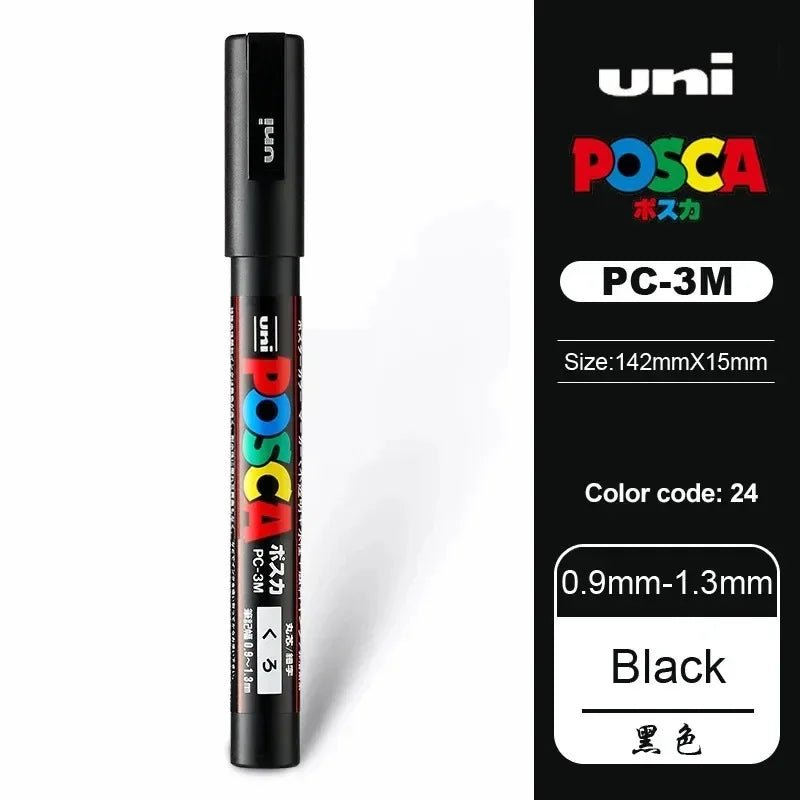 Buy The Best By Artsulli - Art is Long Life Short - 1pcs Japan UNI POSCA Markers PC-1M/3M/5M Acrylic Graffiti Pen Waterproof DIY Stackable