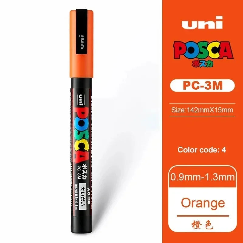 Buy The Best By Artsulli - Art is Long Life Short - 1pcs Japan UNI POSCA Markers PC-1M/3M/5M Acrylic Graffiti Pen Waterproof DIY Stackable