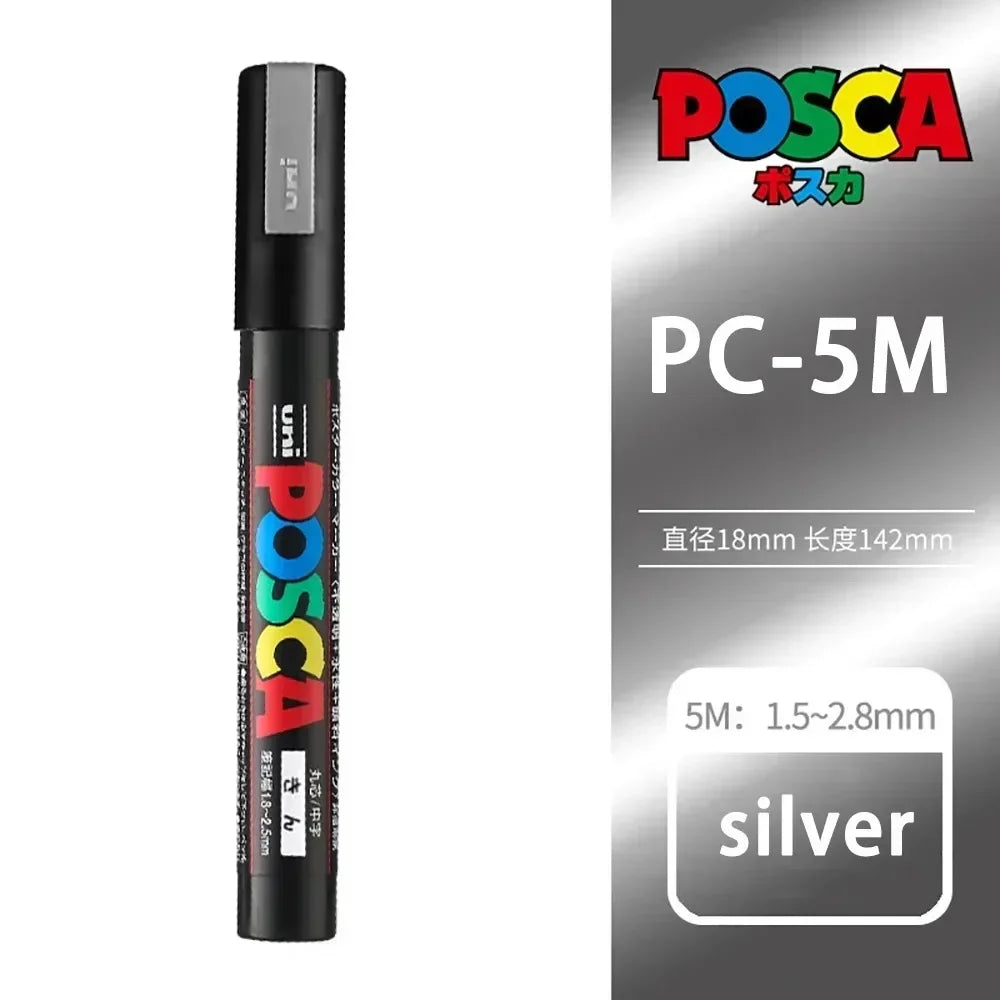Buy The Best By Artsulli - Art is Long Life Short - 1pcs Japan UNI POSCA Markers PC-1M/3M/5M Acrylic Graffiti Pen Waterproof DIY Stackable