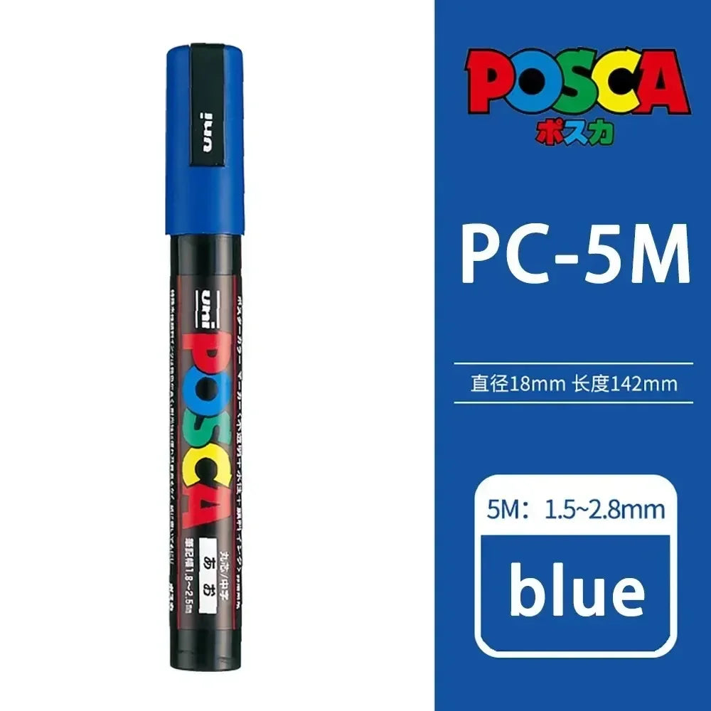 Buy The Best By Artsulli - Art is Long Life Short - 1pcs Japan UNI POSCA Markers PC-1M/3M/5M Acrylic Graffiti Pen Waterproof DIY Stackable