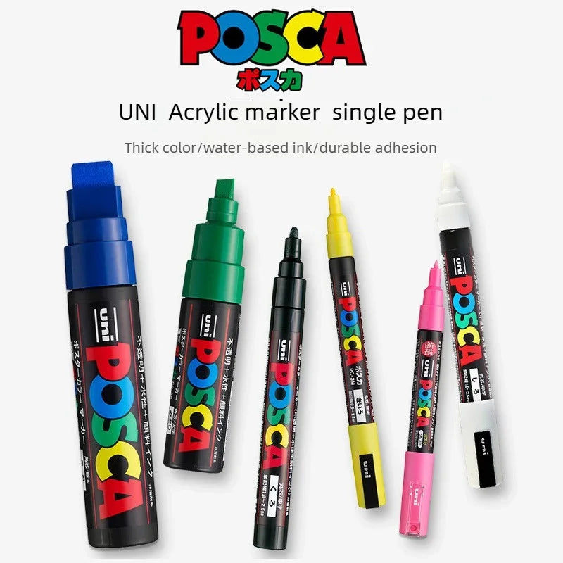 Buy The Best By Artsulli - Art is Long Life Short - 1pcs Japan UNI POSCA Markers PC-1M/3M/5M Acrylic Graffiti Pen Waterproof DIY Stackable