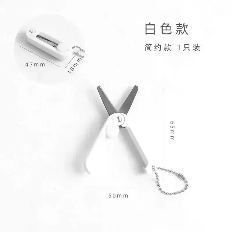 Buy The Best By Artsulli - Art is Long Life Short - 1pcs Mini Portable Folding Scissors Morandi Simple Paper-Cutting Tool Stationary Office