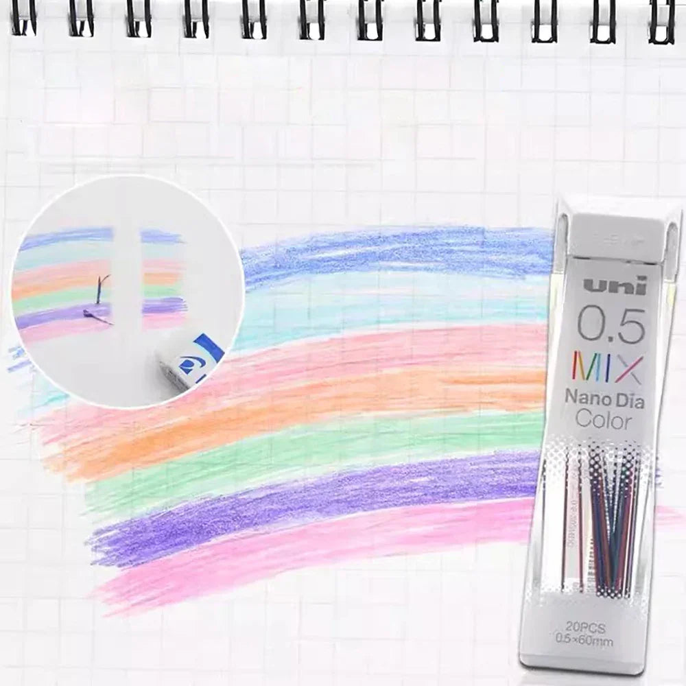 Buy The Best By Artsulli - Art is Long Life Short - 1pcs Uni 0.5/0.7mm 202NDC Mechanical Pencil Color Led Paint Special Refills Cute School