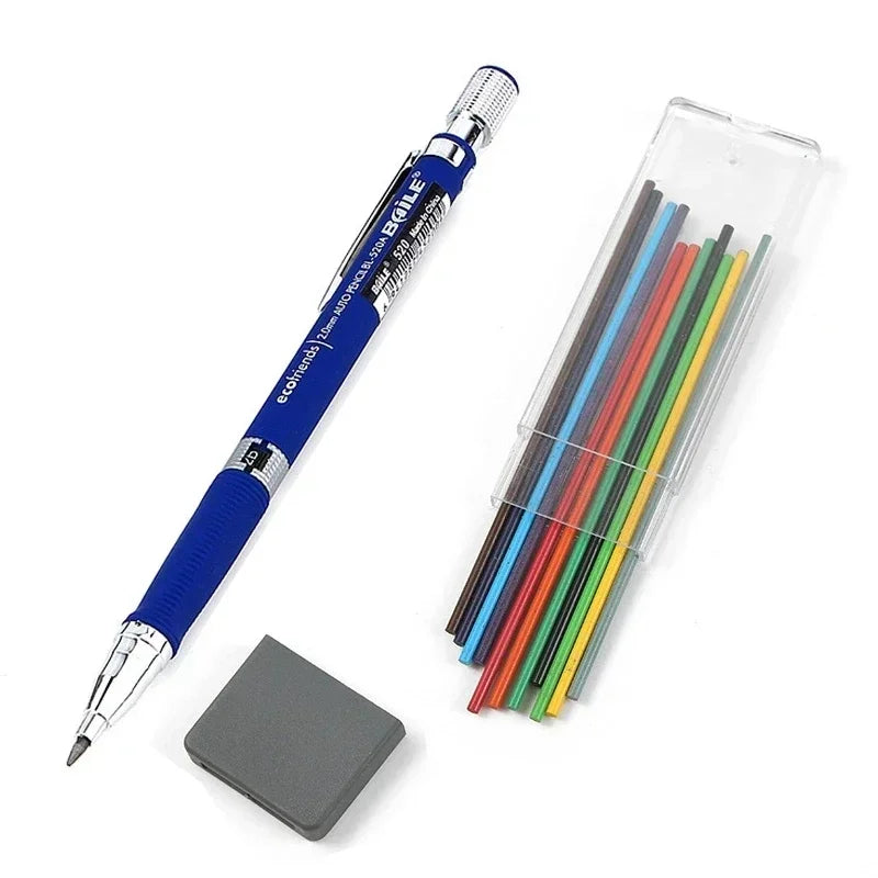 Buy The Best By Artsulli - Art is Long Life Short - 2.0 mm Mechanical Pencils Set 2B Automatic Student Color/Black Lead Refills Sketch
