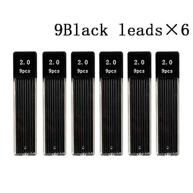 Buy The Best By Artsulli - Art is Long Life Short - 2.0 mm Mechanical Pencils Set 2B Automatic Student Color/Black Lead Refills Sketch