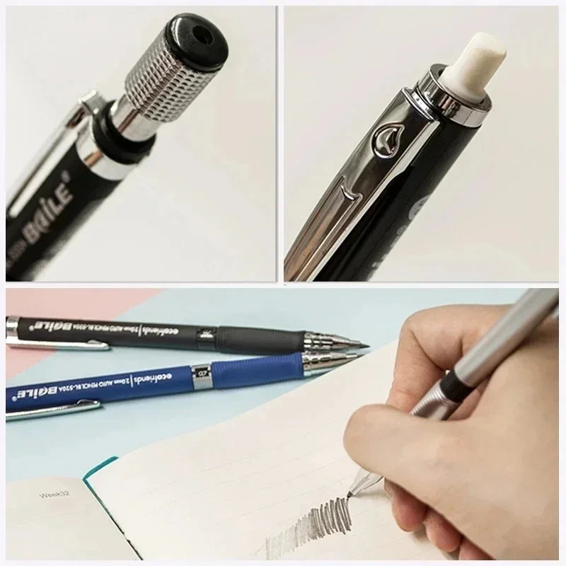 Buy The Best By Artsulli - Art is Long Life Short - 2.0 mm Mechanical Pencils Set 2B Automatic Student Color/Black Lead Refills Sketch