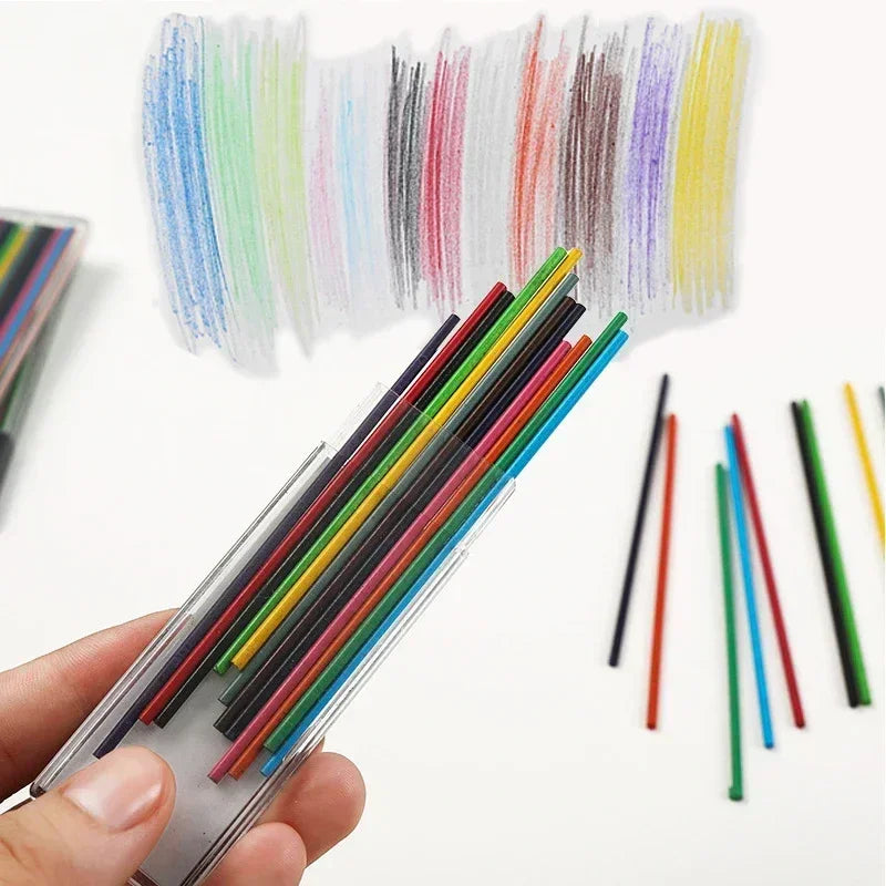 Buy The Best By Artsulli - Art is Long Life Short - 2.0 mm Mechanical Pencils Set 2B Automatic Student Color/Black Lead Refills Sketch