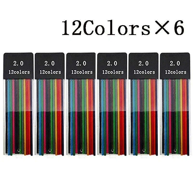 Buy The Best By Artsulli - Art is Long Life Short - 2.0 mm Mechanical Pencils Set 2B Automatic Student Color/Black Lead Refills Sketch