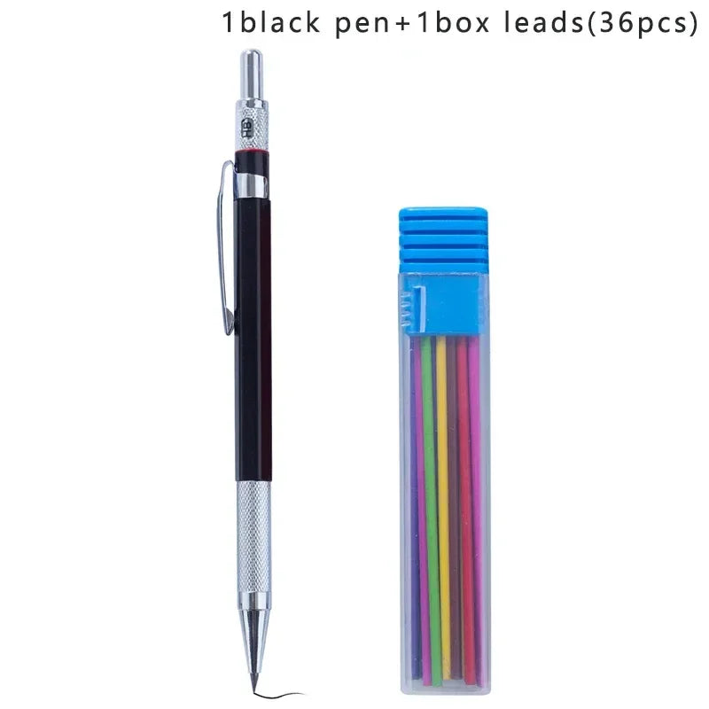 Buy The Best By Artsulli - Art is Long Life Short - 2.0MM Metal Mechanical Pencil with lead Drawing Design Automatic Special Student Office