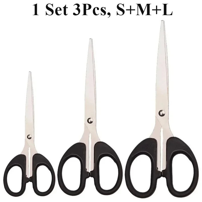 Buy The Best By Artsulli - Art is Long Life Short - 2/3Pcs New Office Scissors Student DIY Handcraft Paper Cutting Knife Home Stainless
