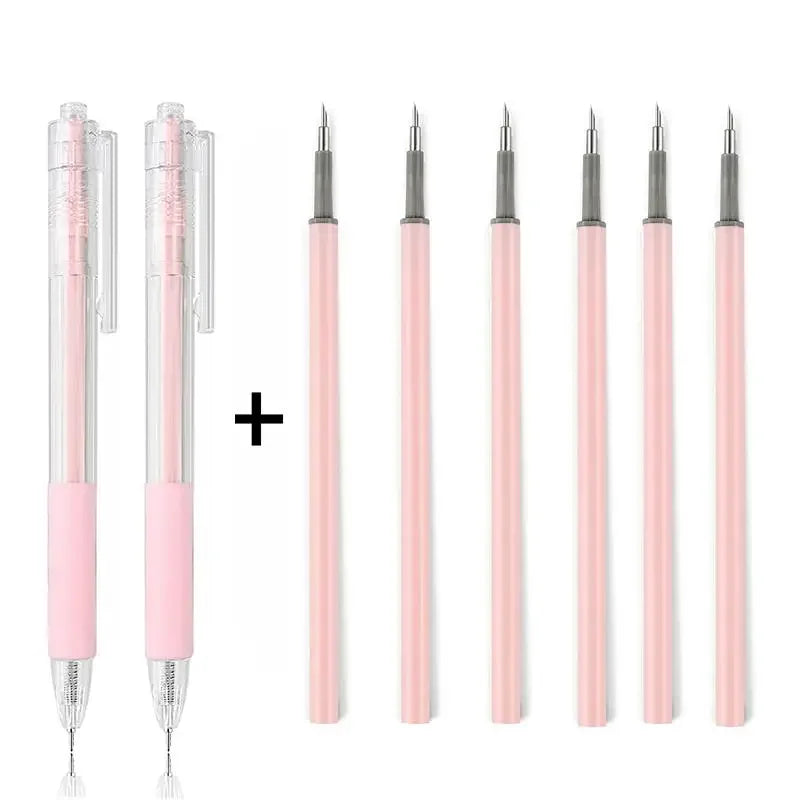 Buy The Best By Artsulli - Art is Long Life Short - 2 + 6Pcs Knife Pen Refill Set Utility Paper Cut Scrapbooking Sticker Precision Cutting