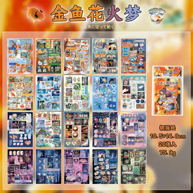 Buy The Best By Artsulli - Art is Long Life Short - 20/30 Sheets Die cut Japanese Stationery Stickers book Retro Cartoon Decorative Sticker