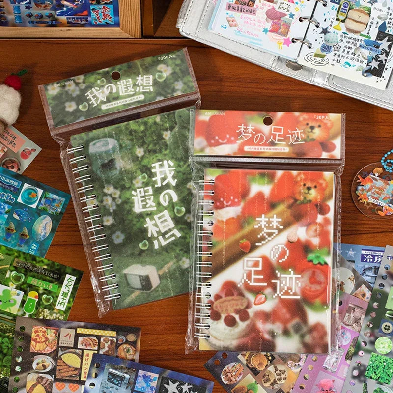 Buy The Best By Artsulli - Art is Long Life Short - 20/30 Sheets Die cut Japanese Stationery Stickers book Retro Cartoon Decorative Sticker
