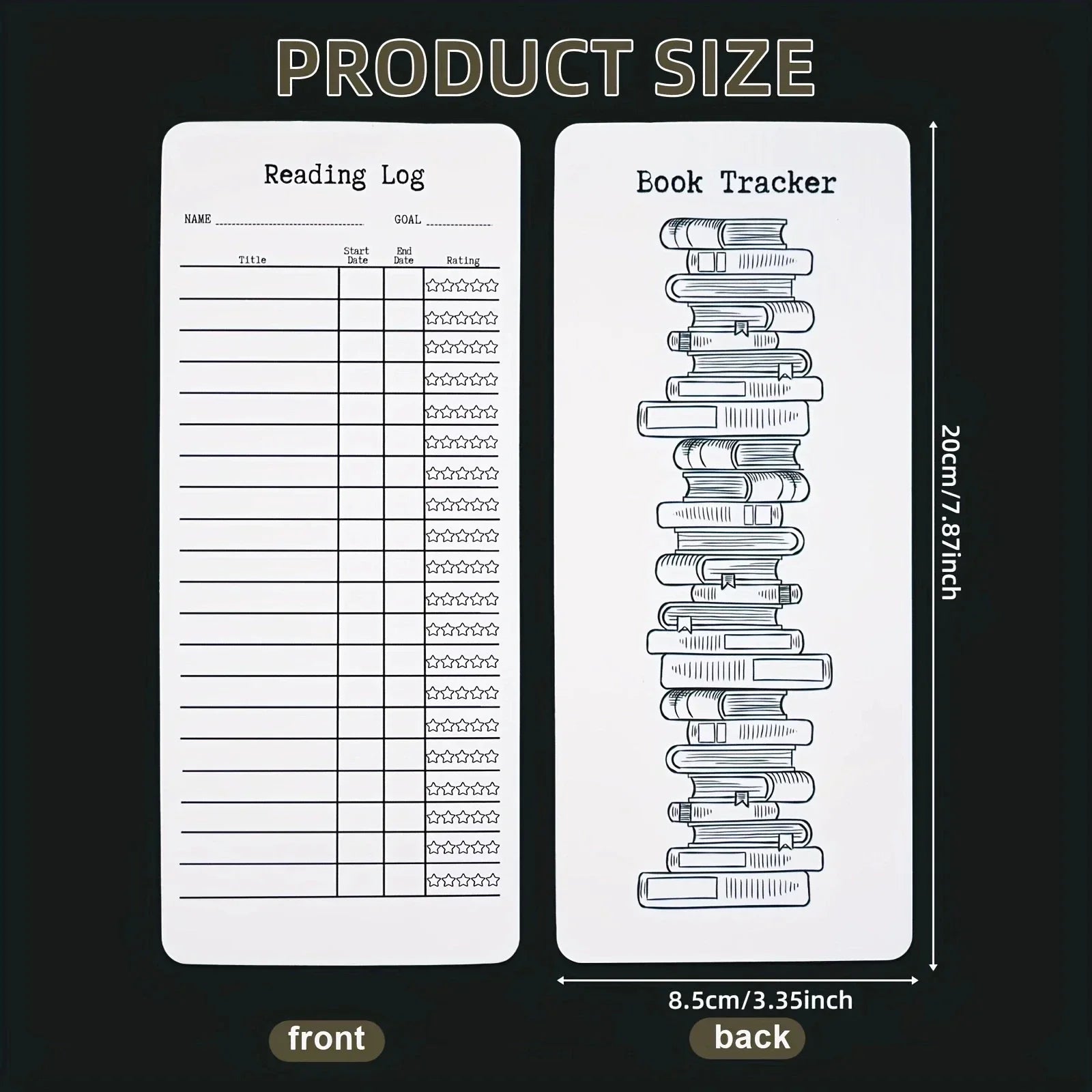 Buy The Best By Artsulli - Art is Long Life Short - 20/50 Pcs Reading List Bookmark Blank Bookmarks Book Accessories DIY for Projects