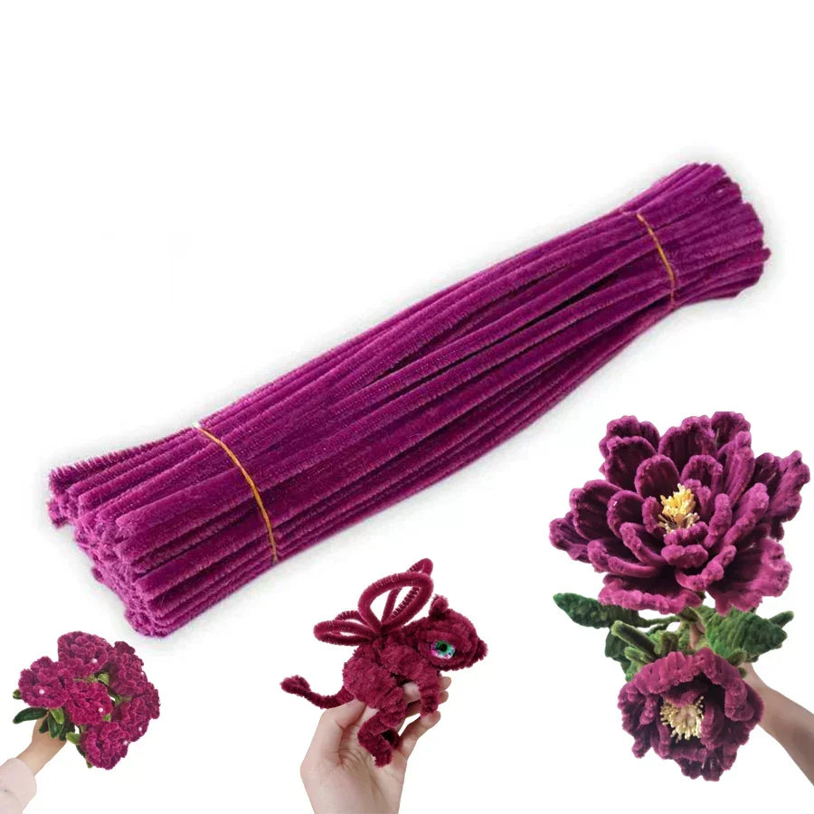 Buy The Best By Artsulli - Art is Long Life Short - 200 PCS Red Pipe Cleaners Chenille Stem Stems Cleaner Crafts Supplies for DIY Arts