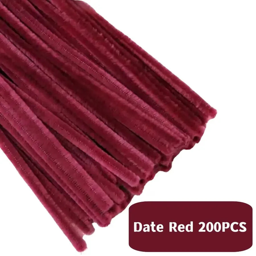 Buy The Best By Artsulli - Art is Long Life Short - 200 PCS Red Pipe Cleaners Chenille Stem Stems Cleaner Crafts Supplies for DIY Arts
