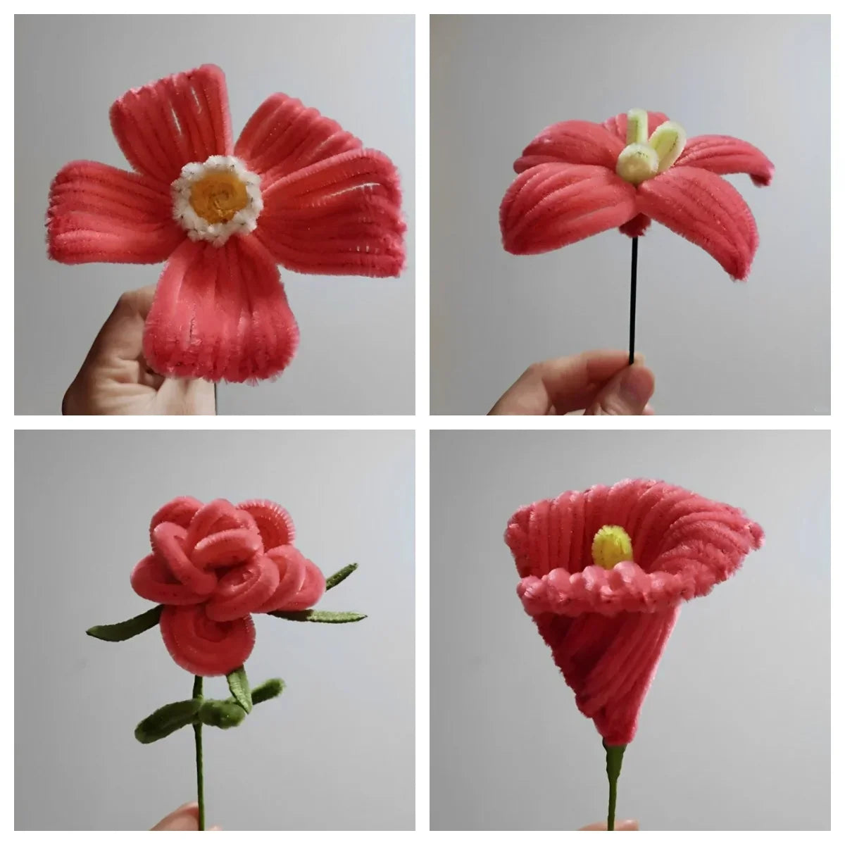 Buy The Best By Artsulli - Art is Long Life Short - 200 PCS Red Pipe Cleaners Chenille Stem Stems Cleaner Crafts Supplies for DIY Arts