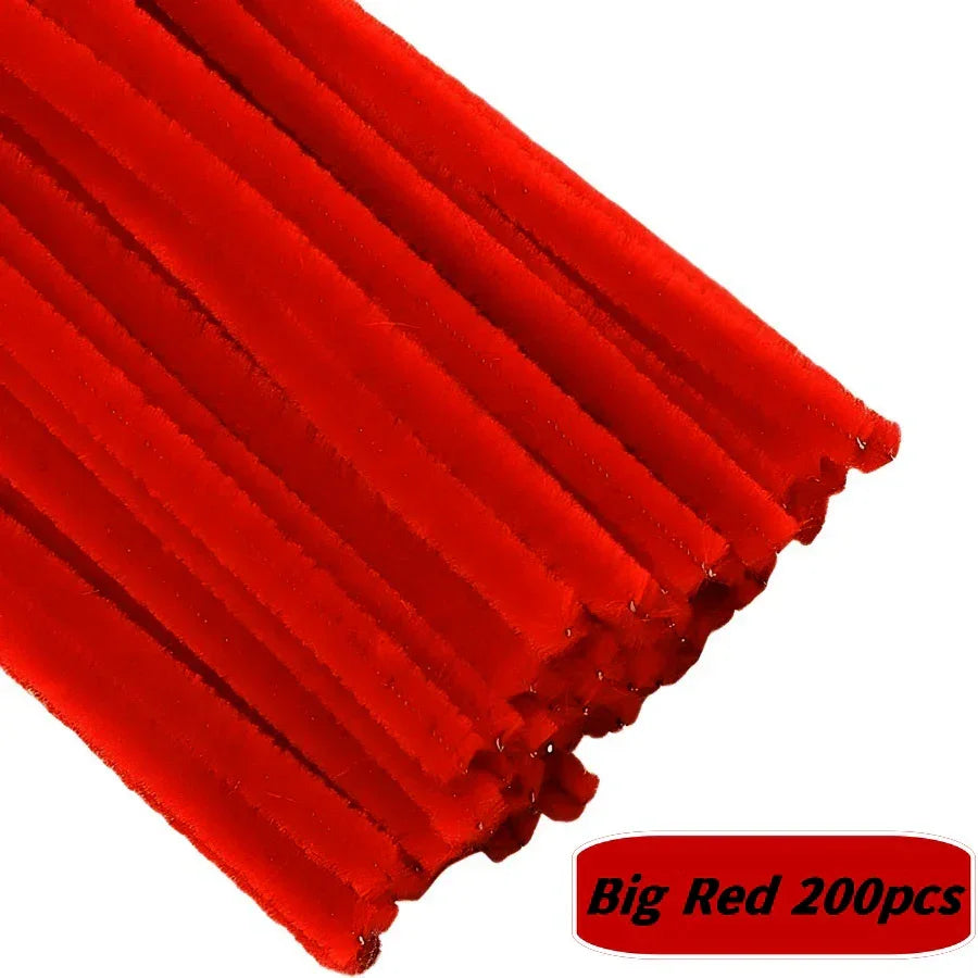 Buy The Best By Artsulli - Art is Long Life Short - 200 PCS Red Pipe Cleaners Chenille Stem Stems Cleaner Crafts Supplies for DIY Arts