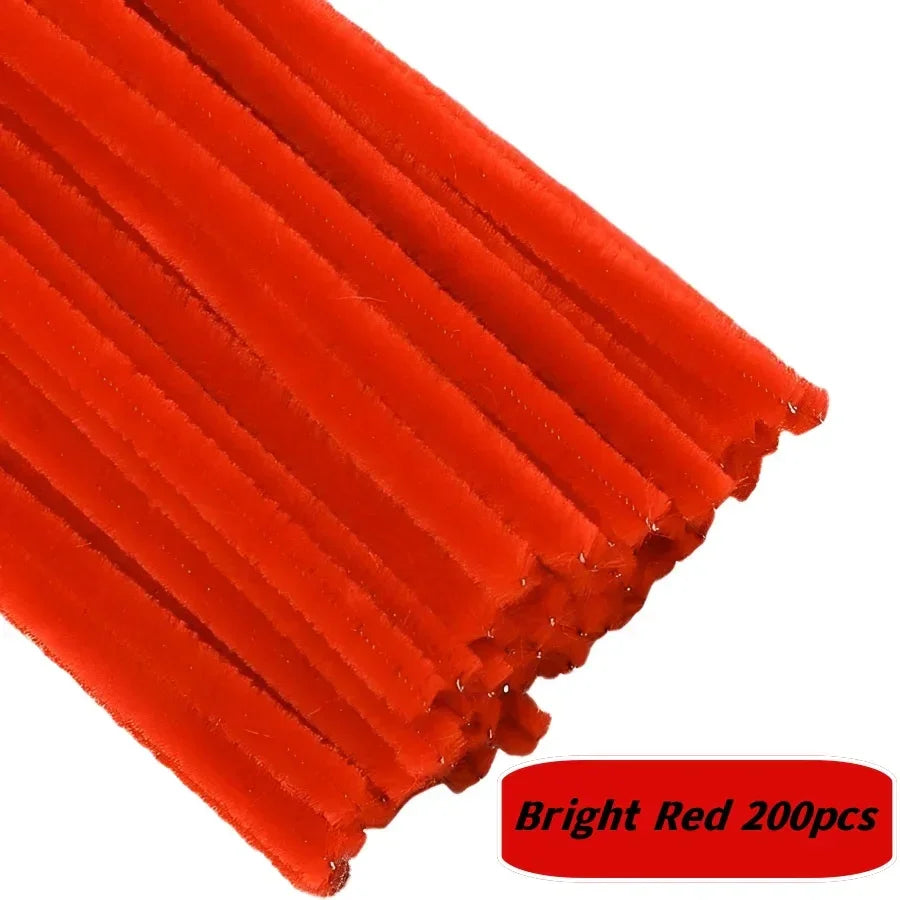 Buy The Best By Artsulli - Art is Long Life Short - 200 PCS Red Pipe Cleaners Chenille Stem Stems Cleaner Crafts Supplies for DIY Arts