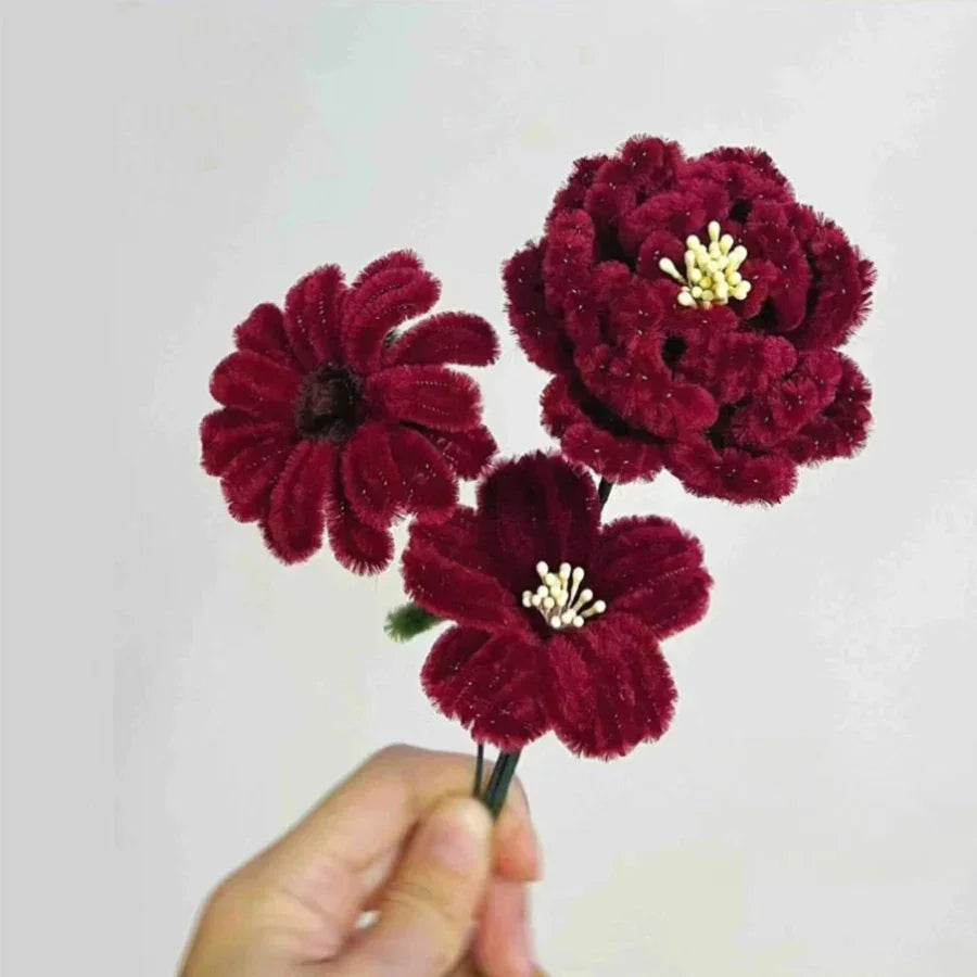 Buy The Best By Artsulli - Art is Long Life Short - 200 PCS Red Pipe Cleaners Chenille Stem Stems Cleaner Crafts Supplies for DIY Arts