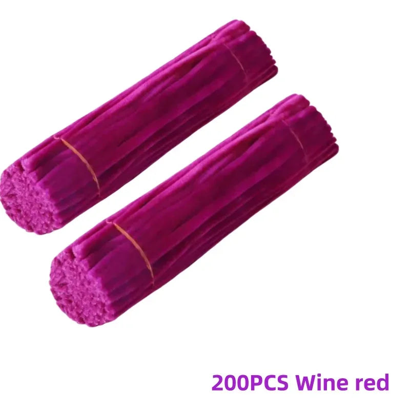 Buy The Best By Artsulli - Art is Long Life Short - 200 PCS Red Pipe Cleaners Chenille Stem Stems Cleaner Crafts Supplies for DIY Arts