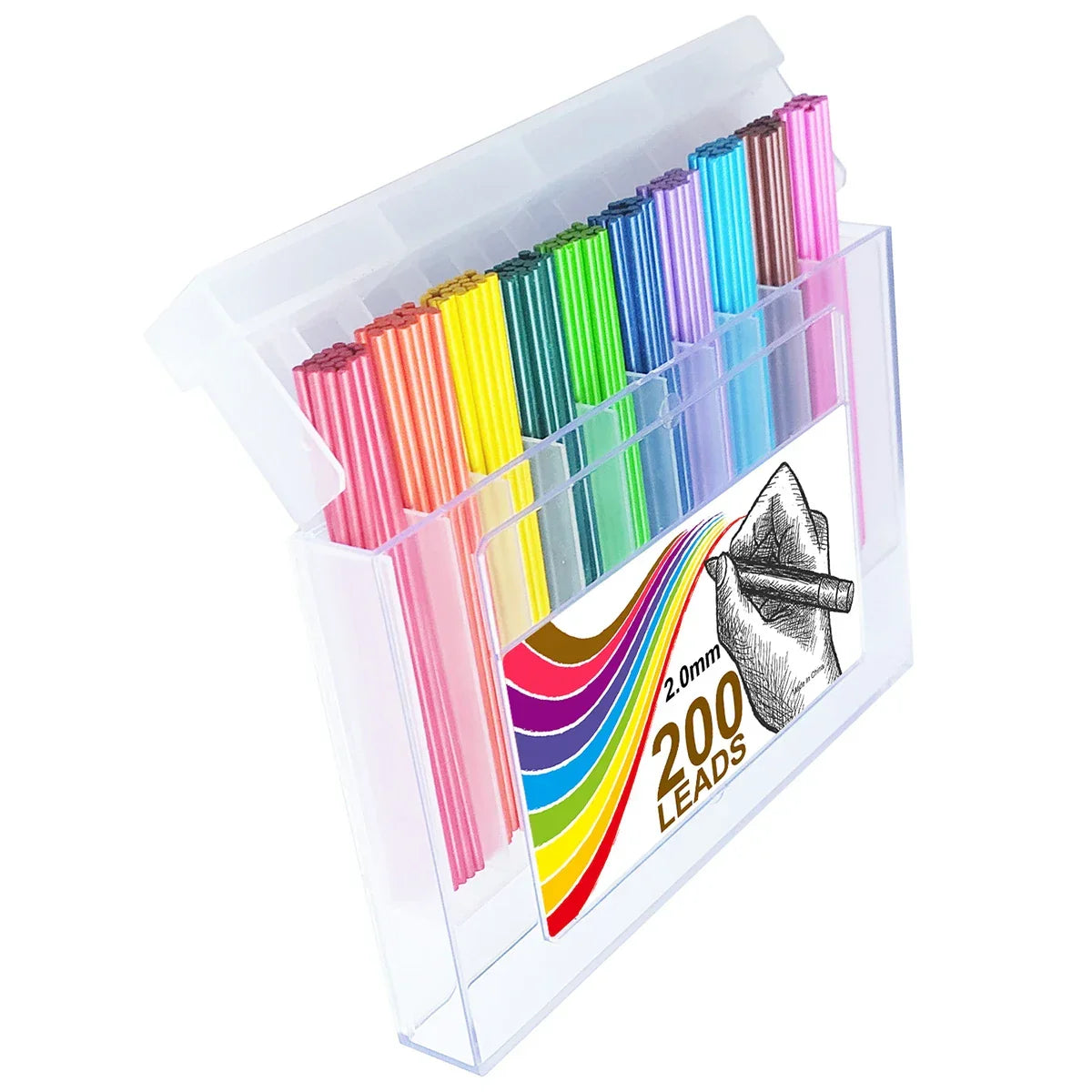 Buy The Best By Artsulli - Art is Long Life Short - 200pcs/box Colored Lead Pencils 2.0 mm Mechanical Pencil 10 Unique colored pencils lead
