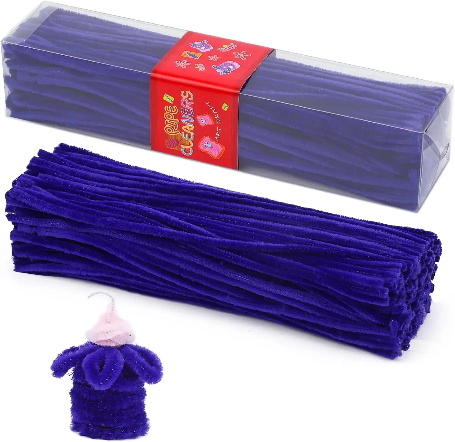Buy The Best By Artsulli - Art is Long Life Short - 200pcs Pipe Cleaners Craft Set with 10 pairs Adhesive Eyes Chenille Stems DIY Christmas
