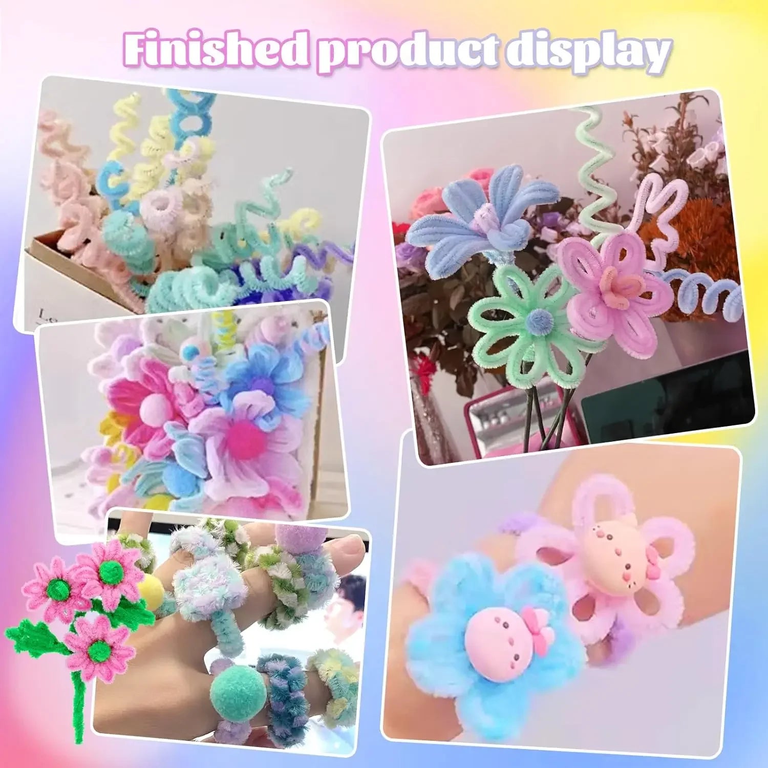 Buy The Best By Artsulli - Art is Long Life Short - 200pcs Pipe Cleaners Craft Set with 10 pairs Adhesive Eyes Chenille Stems DIY Christmas