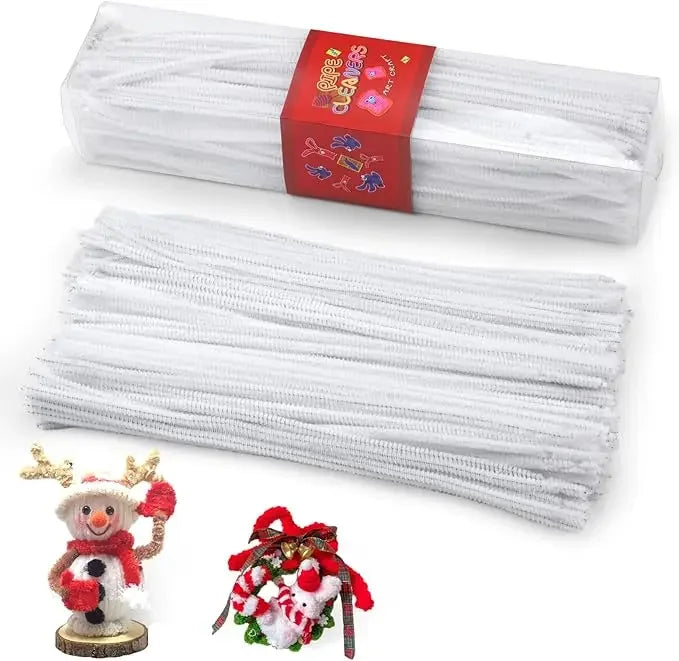 Buy The Best By Artsulli - Art is Long Life Short - 200pcs Pipe Cleaners Craft Set with 10 pairs Adhesive Eyes Chenille Stems DIY Christmas