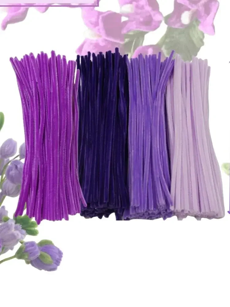 Buy The Best By Artsulli - Art is Long Life Short - 200PCS Purple Series Pipe Cleaners Chenille Stem Craft Supplies for DIY Arts Crafts