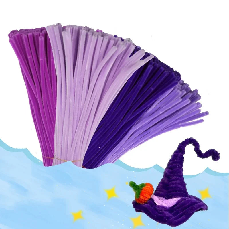 Buy The Best By Artsulli - Art is Long Life Short - 200PCS Purple Series Pipe Cleaners Chenille Stem Craft Supplies for DIY Arts Crafts