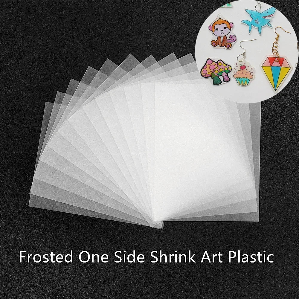 Buy The Best By Artsulli - Art is Long Life Short - 20Pcs Heat Shrink Plastic Sheet Shrinky Film Sand Paper Creative Handmade DIY Keychain