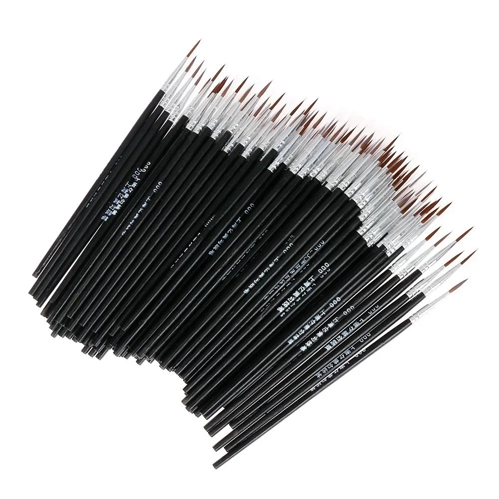 Buy The Best By Artsulli - Art is Long Life Short - 20pcs Thin Supplies Hand Painted Acrylic Hook Line Pen Paint Painting Brush Drawing