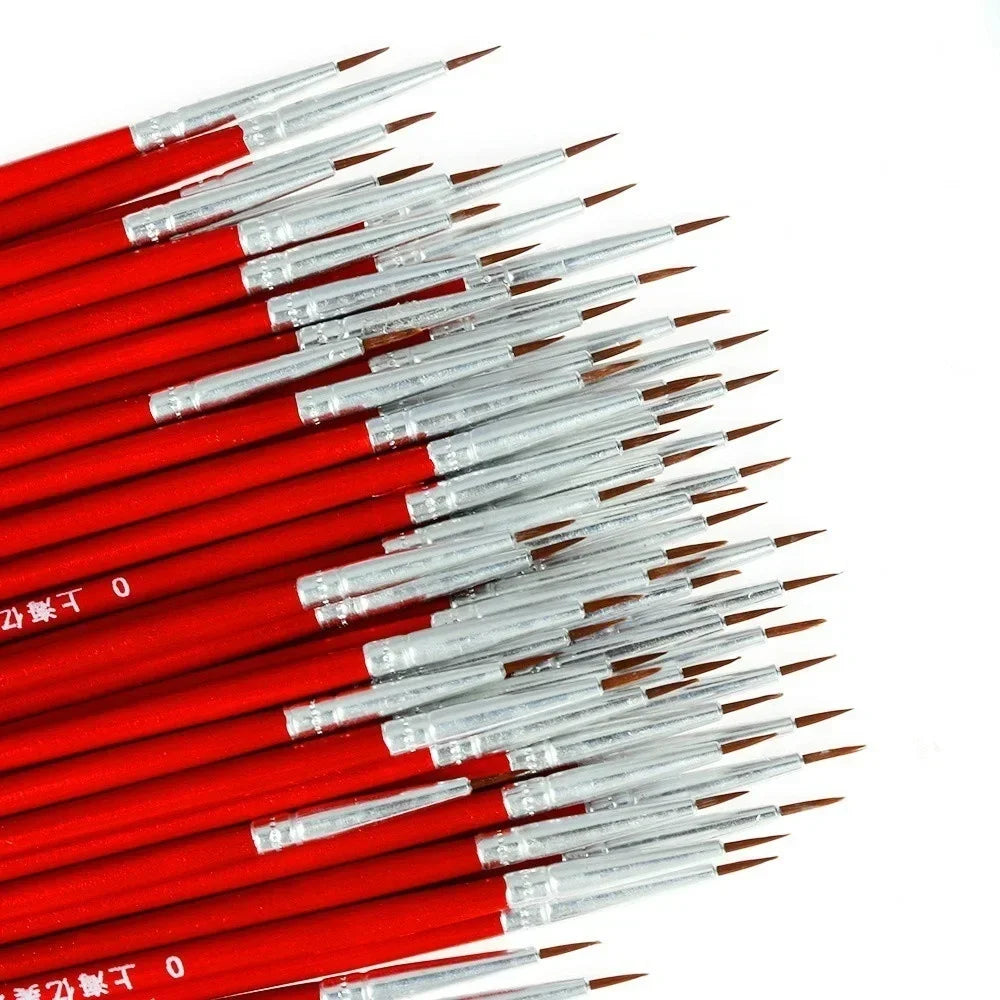 Buy The Best By Artsulli - Art is Long Life Short - 20pcs Thin Supplies Hand Painted Acrylic Hook Line Pen Paint Painting Brush Drawing