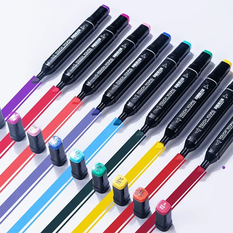 Buy The Best By Artsulli - Art is Long Life Short - 24-80 Colors Artist Double Headed Marker Pen Graffiti Manga Sketch Based Soft Brush