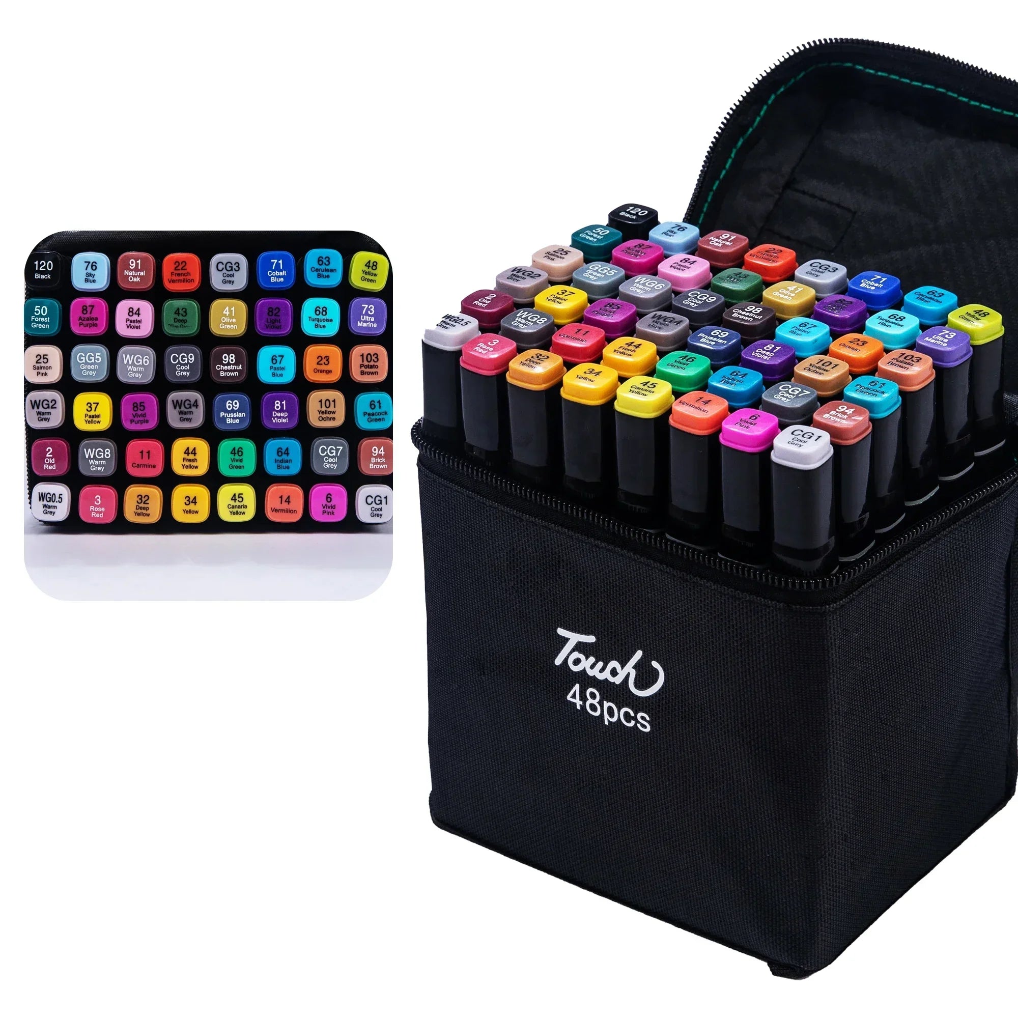 Buy The Best By Artsulli - Art is Long Life Short - 24-80 Colors Artist Double Headed Marker Pen Graffiti Manga Sketch Based Soft Brush