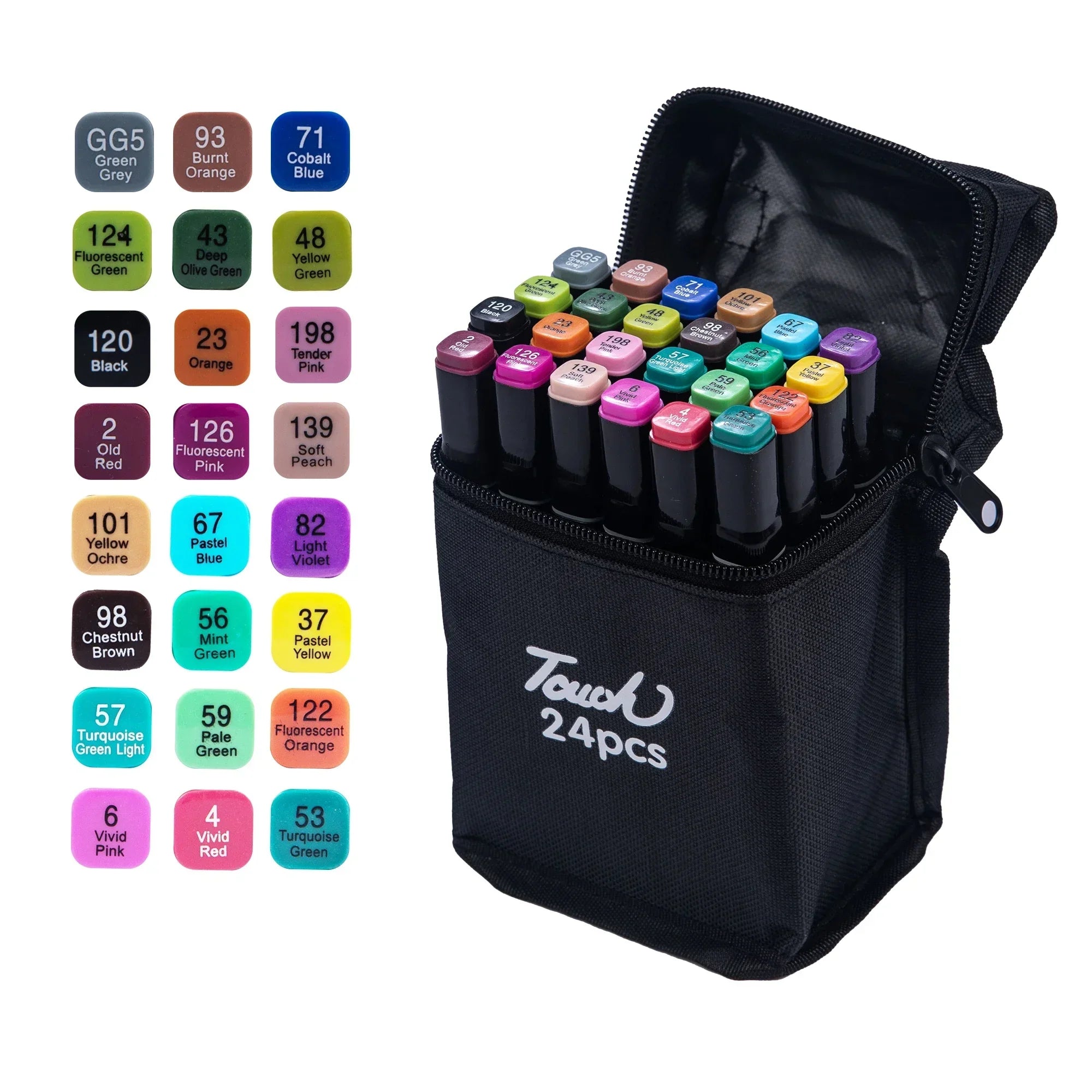 Buy The Best By Artsulli - Art is Long Life Short - 24-80 Colors Artist Double Headed Marker Pen Graffiti Manga Sketch Based Soft Brush